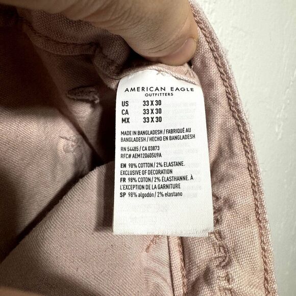 American Eagle Carpenter Pant Light Pink Jeans Painter Mens sz 33x30 Women sz 16 - Picture 10 of 16
